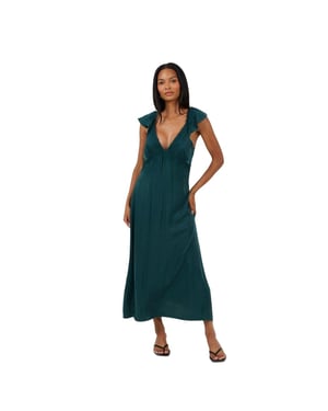 Brave Soul Dames/Dames Regular Maxi Dress (Smaragd)