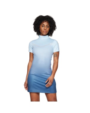 Ellesse Dam/Lady Rosalo Ombre T-Shirt Klänning (Ljusblå)