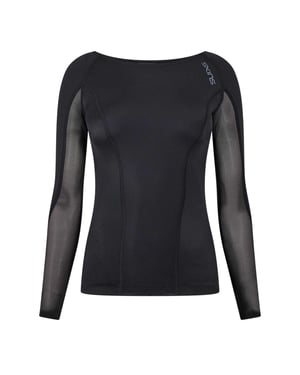 Skins Dames/Dames Base Layer Top met lange mouwen (Zwart)