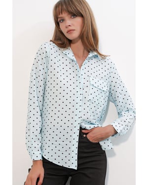 Oversized Gestreepte Woven Shirt