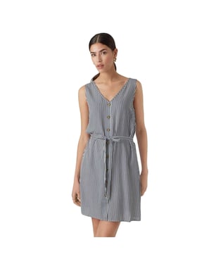 Vero Moda Dames/Dames Gestreepte A-lijn Mini Jurk (Sneeuwwitje)