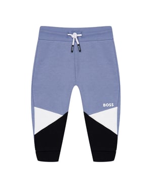 Boss Kinder/Kids Kleurblok Regular Joggers (Medium Grijs)