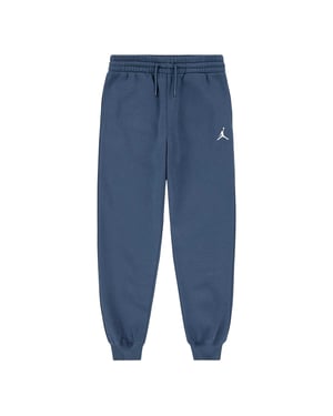 Nike Air Jordan Brooklyn fleece joggingbroek met open zoom voor kinderen (Blauw)