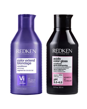 Redken Color Extend Blondage Shampoo 300ml & Acidic Color Gloss Conditioner 300ml Duo