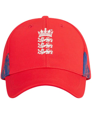 Castore England Cricket Cricket Baseballkeps (Hög risk Röd)