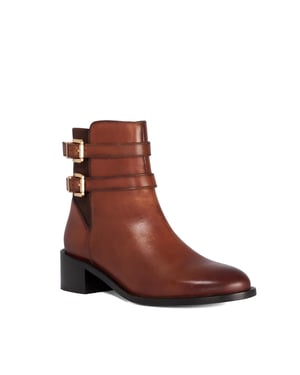 Dune Ladies Patters - Buckle-Detail Ankle Boots