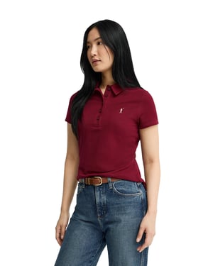 Women's Short Sleeve Slim Fit Polo Shirt POLO-SHIRT-S-S7