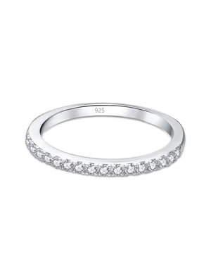 Eindeloze Fonkel Sterling Zilveren Ring voor Vrouwen met Cubic Zirconia BIAN018