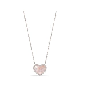 Dames Hart van Mist Ketting in 925 Sterlingsilver met Roze Goud Verpakking BICLL029