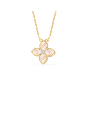 Damesketting Sterling Zilver 925 Goudverguld met Sprankelende Cubic Zirconia BICLL032