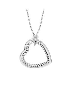 Damesketting Hart Hanger Sterling Zilver 925 BICLL021