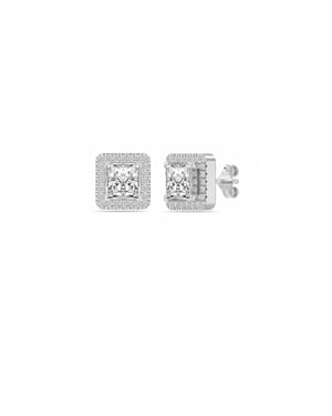 Dames Echte Sprankel Oorbellen in 925 Sterling Zilver met Cubic Zirkonia