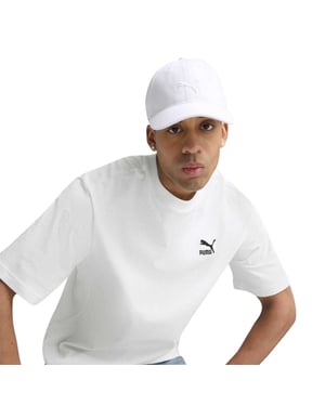 Puma Unisex Adult Premium Essential Classic Logo Baseball Cap (Poema Wit)