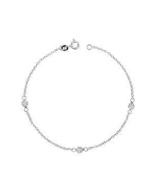 Vrouwenarmband met zirconia in 925 sterling zilver BIPU009