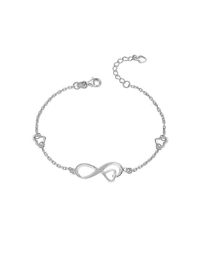 Dames Infinity Hartarmband in 925 Sterling Zilver BIPU015