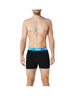 Lonsdale Boxershorts voor heren (Set van 2) (Zwart/Blauw)