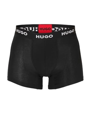 Hugo Boxershorts voor heren met nauwsluitende pasvorm (set van 3) (Zwart)
