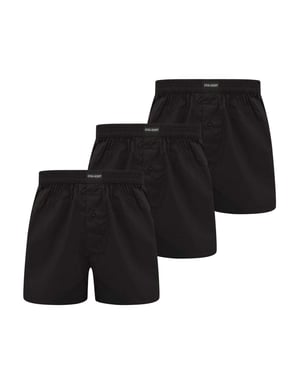 Lyle & Scott Gewone boxershorts voor heren (3-pack) (Zwart)