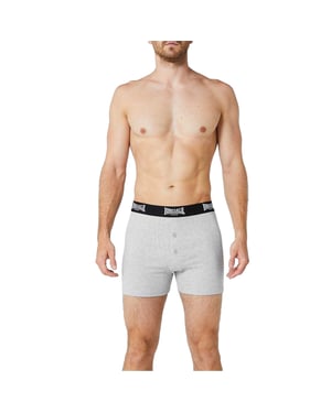 Lonsdale Boxershorts voor heren (Set van 2) (Grijs)