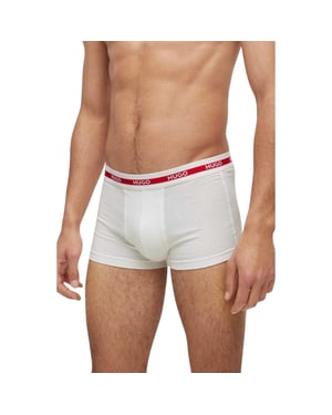 Hugo Biologische boxershorts voor heren (set van 3) (Wit)