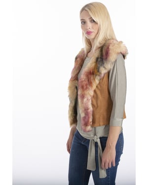 Luxury Faux Fur Suede Gilet