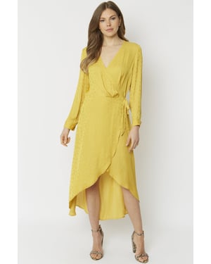 Shara Silk Blend Wrap Dress