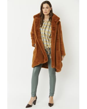 Oversized Faux Fur Coat