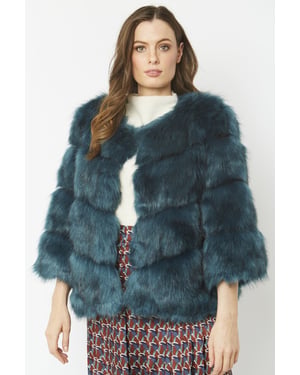 Luxury Multi Faux Fur Jacket