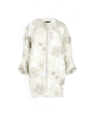SILK BLENDED PRINT JACKET