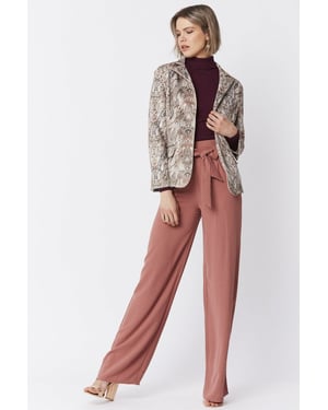 Suedette Snakeskin Effect Jacket