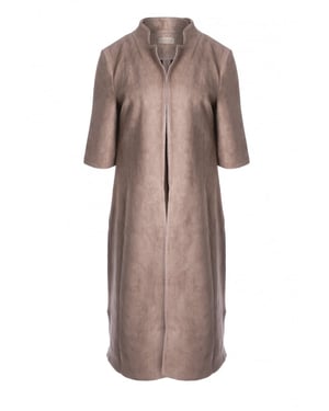 Faux Suede Coat