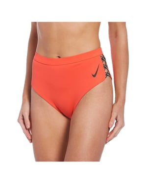 Nike Dames/dames Bikinibroekje met hoge taille (Helder karmozijnrood)