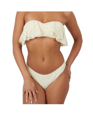 Brave Soul Gehaakte bikinibroekjes voor dames (Geel)