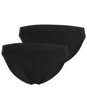 Wolford Naadloze bikinibroekjes voor dames (set van 2) (Zwart)