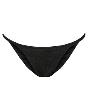 Pieces Dames/Dames Gekreukelde Tanga (Zwart)