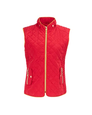 Miso Dames/Dames Gewatteerd Gilet (Rood)