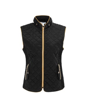 Miso Dames/Dames Gewatteerd Gilet (Zwart)