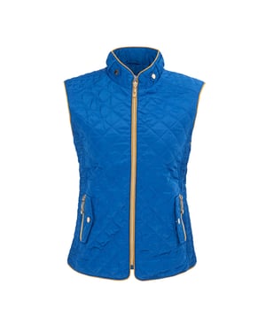 Miso Dames/Dames Gewatteerd Gilet (Blauw)