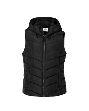 Slazenger Gevoerd gilet van polyester voor dames (Zwart)