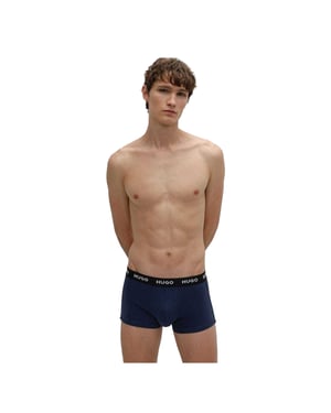Hugo Heren Boxershorts Katoenmix (Set van 3) (Marine)
