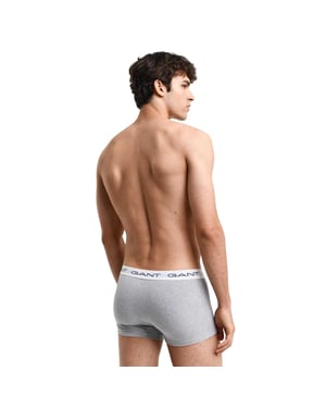 Gant Slim-fit boxershorts van katoenmix voor heren (set van 3) (Grijs)