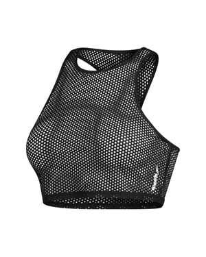 Speedo Mesh Crop Top för dam och dam (Grått)