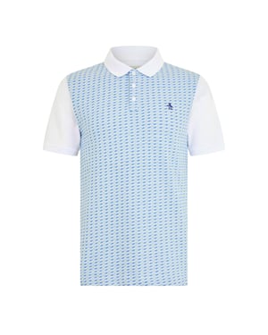 Original Penguin Geborduurd poloshirt voor heren met normale pasvorm (Wit)