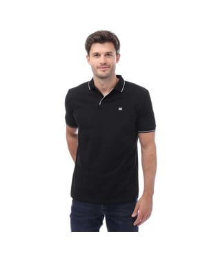 Weekend Offender Heren Spello Polo Shirt (Zwart)