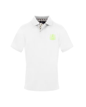 Aquascutum Herenpolo met korte mouwen (Wit)