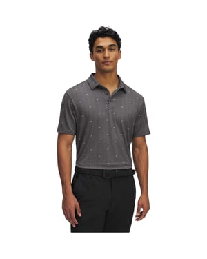 Under Armour Heren Bedrukt Polo Shirt (Grijs)