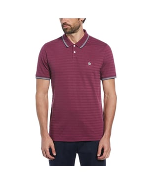 Original Penguin Heren getipt poloshirt Regular (Amarant)