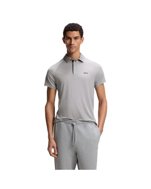 Boss Slim-fit poloshirt voor heren (Grijs)