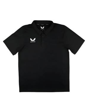 Castore Polo met logo voor kinderen (Kaviaar)