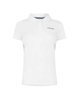 Head Poloshirt met clublogo voor dames (Wit)